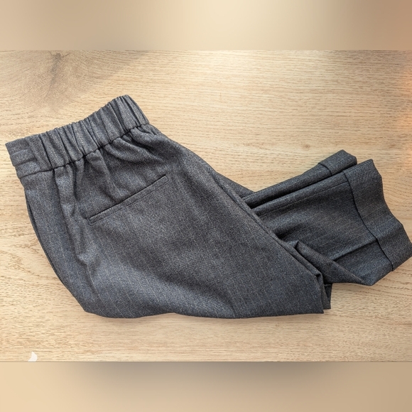 R Label Women's High Waist Straight Leg Dress Pants Gray Size L Pin Stri… - Picture 11 of 11